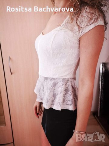 Черно бяла рокля Miss Chic, S размер, снимка 4 - Рокли - 28045090