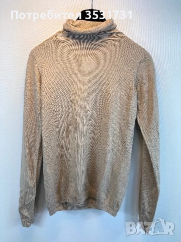 Max Mara weekend поло от вълна бежово, снимка 3 - Блузи с дълъг ръкав и пуловери - 52103439