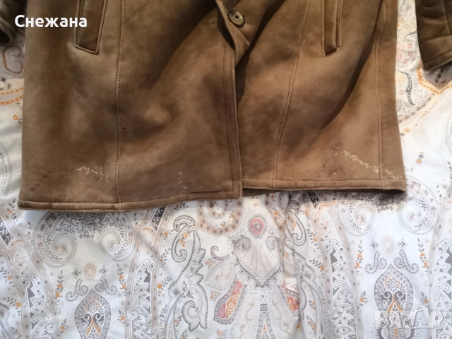 мъжки кожух овча кожа - изключително топъл и в най-студените дни, снимка 6 - Палта - 53084378