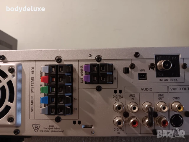 PHILIPS MX5700D dvd video digital surround аудио система, снимка 5 - Плейъри, домашно кино, прожектори - 51003001