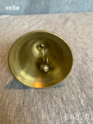 Месингова камбанка  Декорирана, снимка 5 - Антикварни и старинни предмети - 52976306