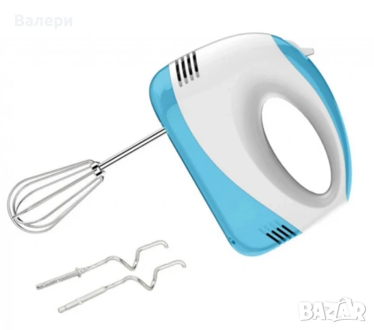 Миксер, 150W,бял/син,бял/червен,5 степени, снимка 4 - Миксери - 53204787