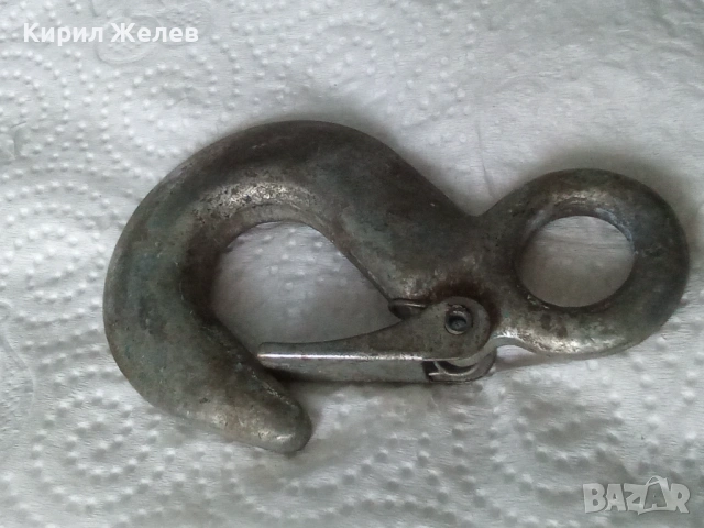 Метална кука с предпазител 53790, снимка 3 - Антикварни и старинни предмети - 53503481