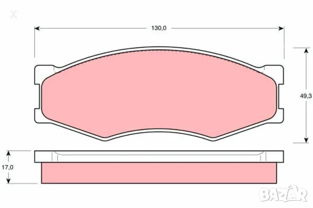 BENDIX 572312B НАКЛАДКИ ПРЕДНИ NISSAN Laurel  Prairie  Bluebird  Terrano  Serena  Navara  Vanette Si
