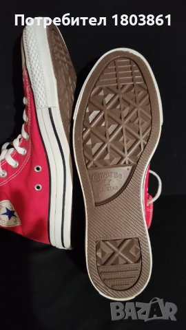 Converse високи кецове н.42 и 1/2 чисто нови червени, снимка 5 - Кецове - 43147713