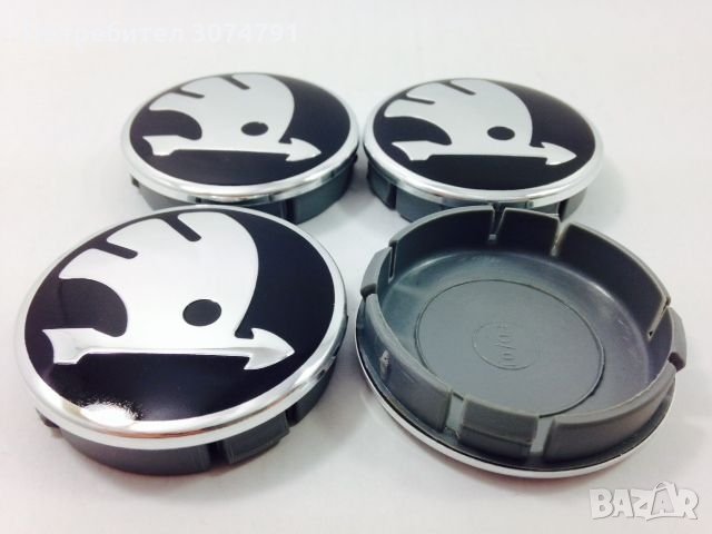 Метални Капачки за джанти VW SKODA SEAT 60/55мм 4бр. Сеат Шкода, снимка 4 - Аксесоари и консумативи - 32928214