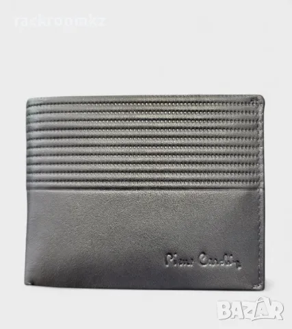 Mъжки портфейл портмоне от естествена кожа в черен цвят марка Pierre Cardin, снимка 2 - Портфейли, портмонета - 50316001