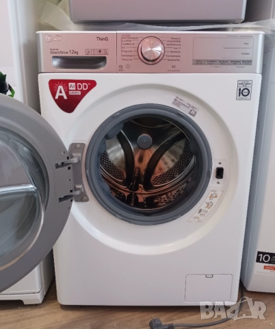 Инверторна пералня  LG DirectDrive  - с пара, 12 кг , снимка 5 - Перални - 51848318