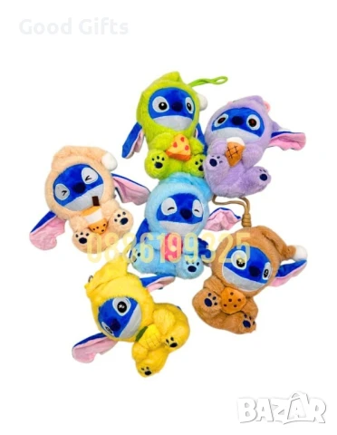 Labubu Stitch, Лабубу Стич Ключодържател , снимка 7 - Плюшени играчки - 51137051