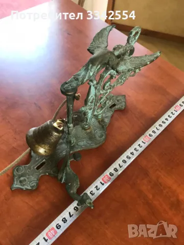 КАМБАНА ЗВЪНЕЦ ЗА ВЪНШНА ВРАТА БРОНЗ ОРНАМЕНТИ