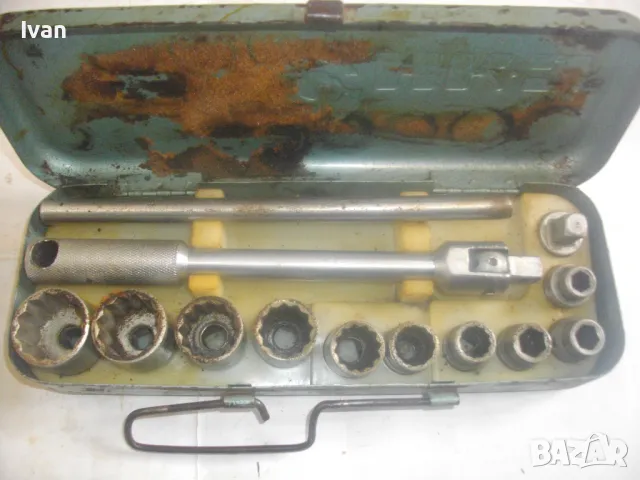 15 ЧАСТИ РУСКА/СССР ГЕДОРИЯ ИНСТРУМЕНТАЛИУМ 10-30мм СТАРО КАЧЕСТВО СЪС СИЛОВ ВЪРТОК В МЕТАЛНА КУТИЯ, снимка 2 - Други инструменти - 50202528