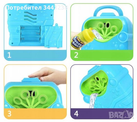 Детска играчка за сапунени балони, снимка 2 - Електрически играчки - 37789875