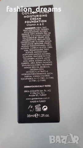 Golden Rose Овлажняващ фон дьо тен , снимка 2 - Декоративна козметика - 52175160