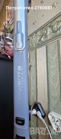 Вертикална безжична прахосмукачка Rowenta Dual Force 2 in 1 , снимка 3 - Прахосмукачки - 52256473