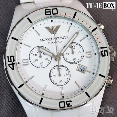 Emporio Armani AR1424 Ceramica Leo Chronograph. Нов мъжки часовник, снимка 2 - Мъжки - 38773446