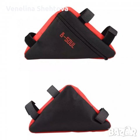 Триъгълна чантичка за колело Чанта за велосипед Водоустойчива, снимка 6 - Аксесоари за велосипеди - 32587891