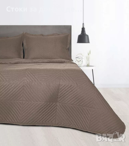 ✨Шалте за спалня Куин Мока, 220х240 см., Кафяв , снимка 1