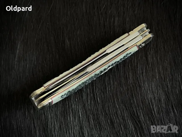 Колекционерски джобен сгъваем нож с два остриета Buckshot Bone Bow Trapper (Rough Ryder) (RR2322), снимка 2 - Ножове - 48629680