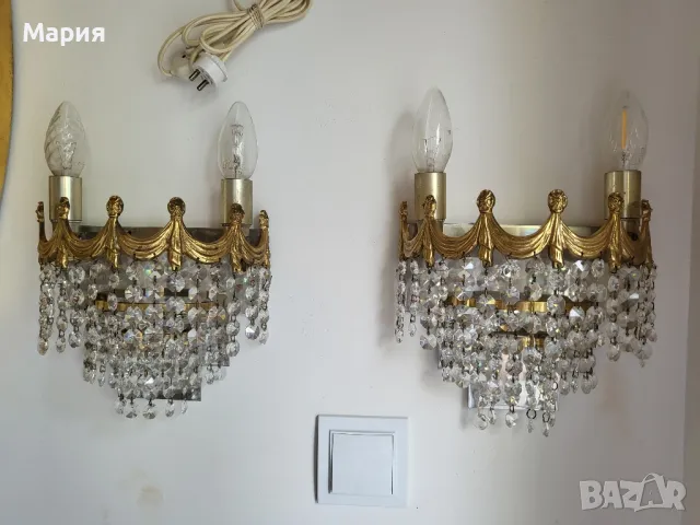 Два броя кристални аплици 028, снимка 1