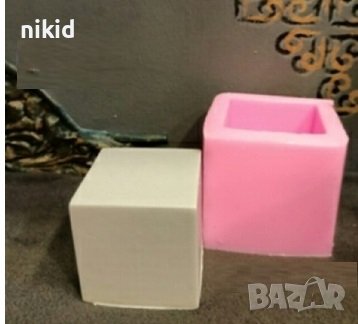 4,7 см куб кубче силиконов молд форма калъп гипс кубчета форми гипсови фигурки с имена, снимка 2 - Форми - 36975143