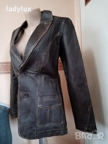 Естествена Кожа, Размер S/M. Код 1377, снимка 2 - Якета - 34854194