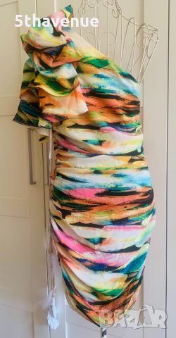 Forever Unique Нова официална елегантна дамска рокля с едно рамо, снимка 3 - Рокли - 32632780