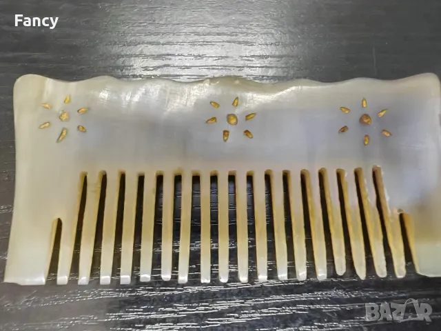 Стар гребен от естествен рог, снимка 5 - Антикварни и старинни предмети - 49247348