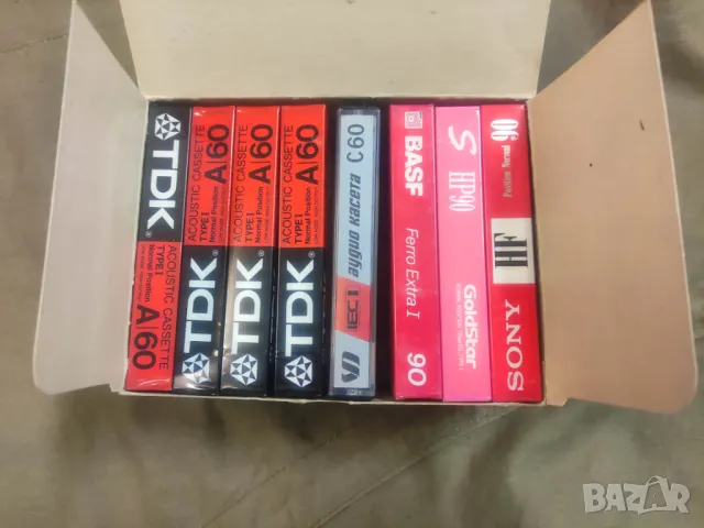 Продавам нови аудио касети : Sony, TDK ,Goldstar , melodie 2000 c60