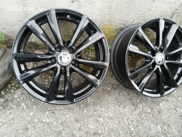 Лети джанти 18 цола 5х112 7.5J Skoda Audi Mercedes VW, снимка 3 - Гуми и джанти - 49527965