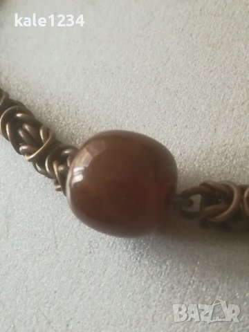Руски накит. Кехлибар. Гердан. Колие. Синджир. Vintage. Hand made, снимка 5 - Колиета, медальони, синджири - 38157554