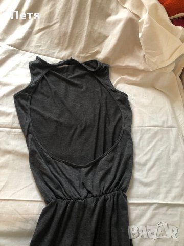 Дамски сив гащеризон с гол гръб, снимка 3 - Гащеризони - 28740283