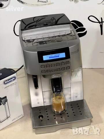 Кафемашина кафе автомат delonghı magnifica S cappuccino с гаранция, снимка 2 - Кафемашини - 50589145