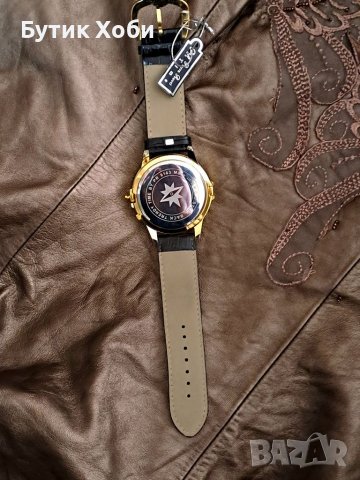 Кварцов часовник с декоративен капак, снимка 4 - Мъжки - 39940673