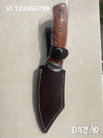 Ловен нож масивен фултанг 110x220-кания кожа, снимка 1