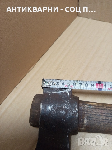 Стара Немска Брадва Със Дръжка Сап 1.700кг., снимка 11 - Антикварни и старинни предмети - 52697546