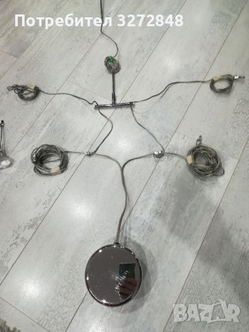 Модерен регулируем пендел с 5 изхода:(1х110см;2х170см и 2х4,80см), снимка 13 - Лампи за таван - 39577356