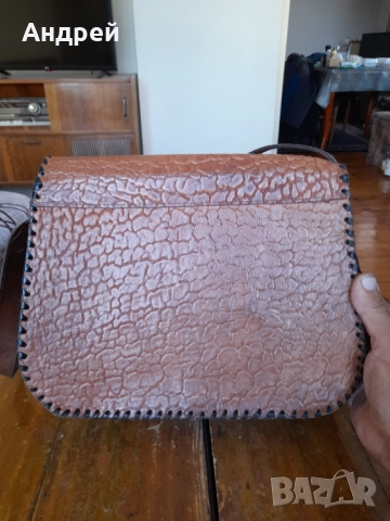 Стара дамска кожена чанта #28, снимка 5 - Други ценни предмети - 51945560