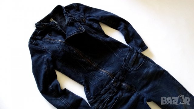 G-star Raw Lynn Zip Suit WMN 2 Dark Aged Дамски Гащеризон Size М, снимка 6 - Гащеризони - 28228894