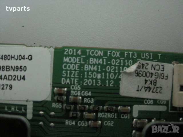 T-Con борд Samsung UE48H6400AK BN41-02110 CY-GH048CSLV1H 100% работещ , снимка 2 - Части и Платки - 28093855