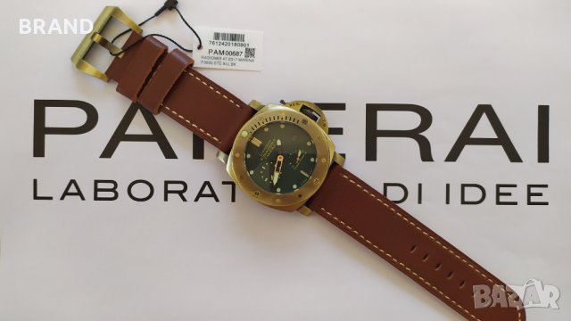 Panerai LUMINOR SUBMERSIBLE 1950 3days power reserve BRONZO клас 5A+, снимка 9 - Мъжки - 28234414