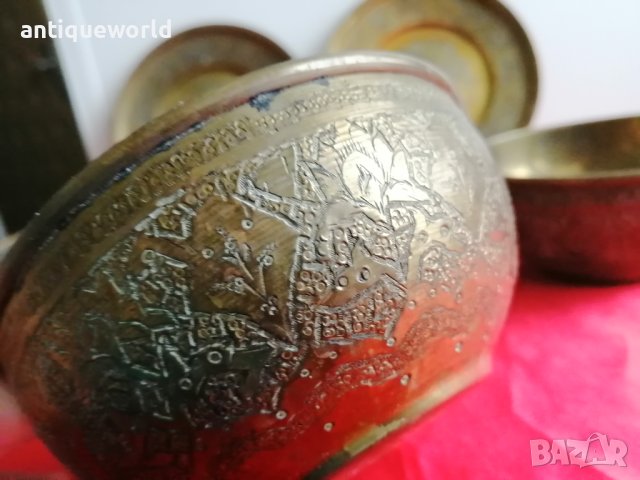Стари ПЕРСИЙСКИ Месингови Съдове, снимка 2 - Антикварни и старинни предмети - 43336265