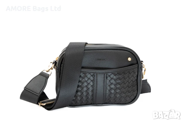 Ежедневна дамска чанта AMORE Elisa - Black, снимка 6 - Чанти - 50657779