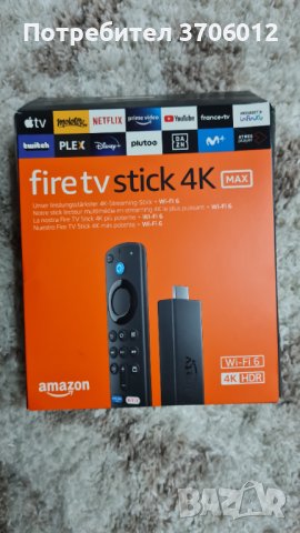 Amazon Fire TV 4K MAX 2023 НОВ НЕ Отварян, снимка 5 - Плейъри, домашно кино, прожектори - 42328762