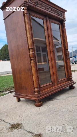 Шкаф ретро с витрина №35, снимка 7 - Шкафове - 52318998