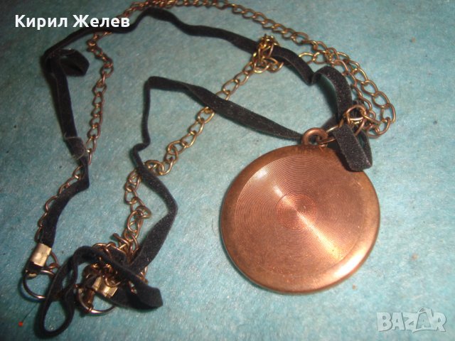 МЕСИНГОВ АРТ ВИНТИДЖ МЕДАЛЬОН - ЧАСОВНИК 6849, снимка 3 - Колиета, медальони, синджири - 35518108