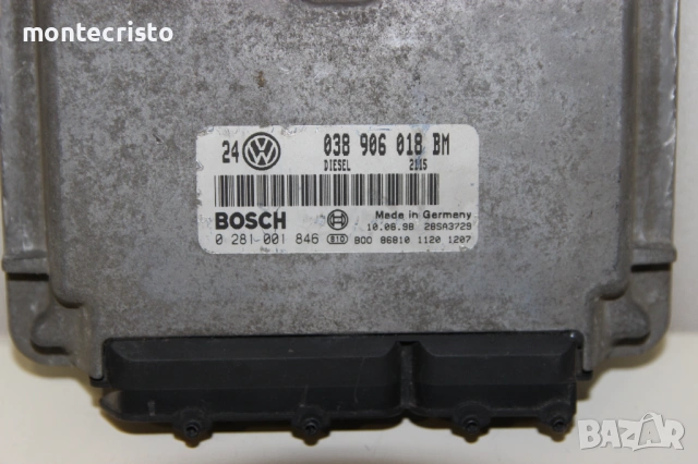 Моторен компютър VW Golf 4 (1998-2004г.) 038906018BM / 038 906 018 BM / 0281001846 / 0 281 001 846, снимка 2 - Части - 53530251
