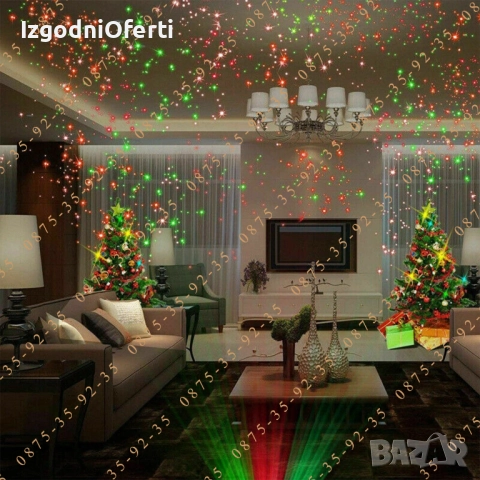 LED лазерен проектор Ефектно осветление за дома, къща, градина и парти, снимка 2 - Лед осветление - 52794814