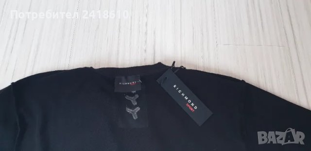 John Richmond RICH Sport Мens Size 2XL НОВО! ОРИГИНАЛ! Мъжки Суичър без ръкави!, снимка 13 - Спортни дрехи, екипи - 49213413