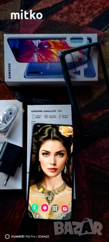SAMSUNG GALAXY A70-ПЕРФЕКТНО СЪСТОЯНИЕ.ПЪЛЕН КОМПЛЕКТ , снимка 2 - Samsung - 53562657