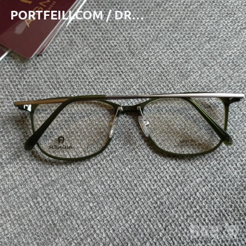 Дамска диоптрична рамка AIGNER (Germany), титан, целуоид ацетат, Made in South Korea, супер качество, снимка 7 - Слънчеви и диоптрични очила - 53608238